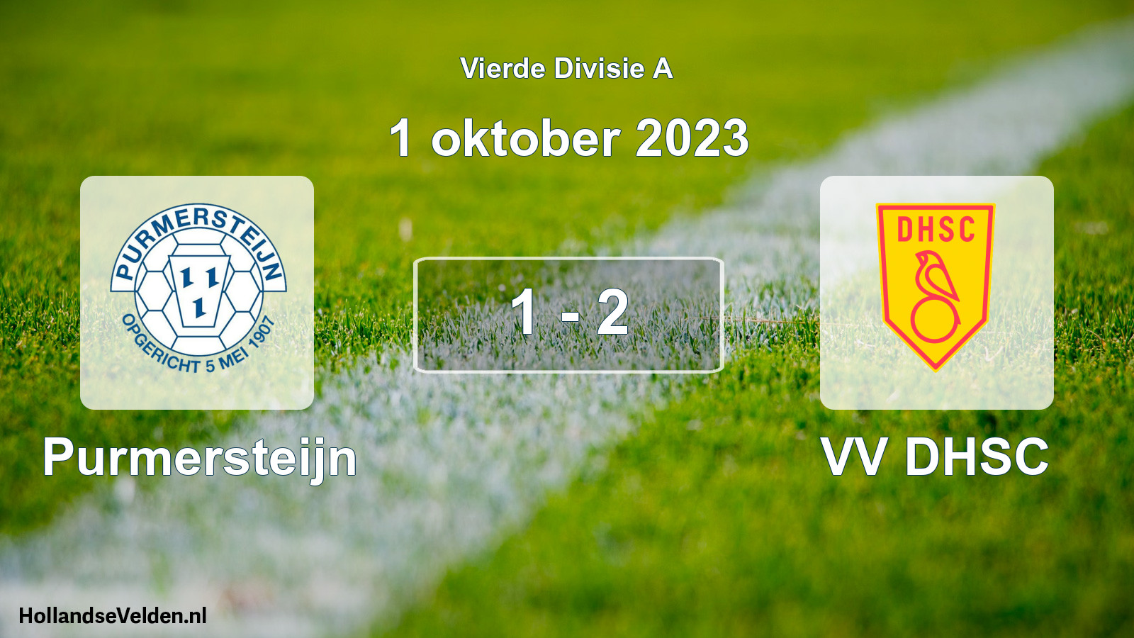 Total number of matches played: Purmersteijn - VV DHSC 1 - 2 (1 October 2023)