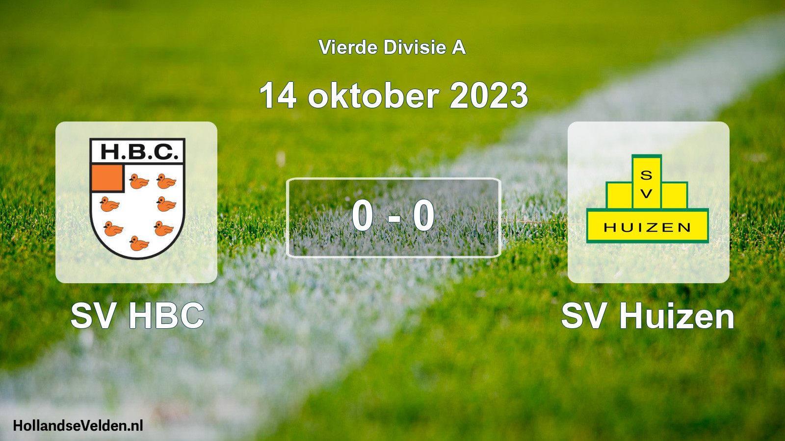 Total number of matches played: SV HBC - SV Huizen 0 - 0 (14 October 2023)