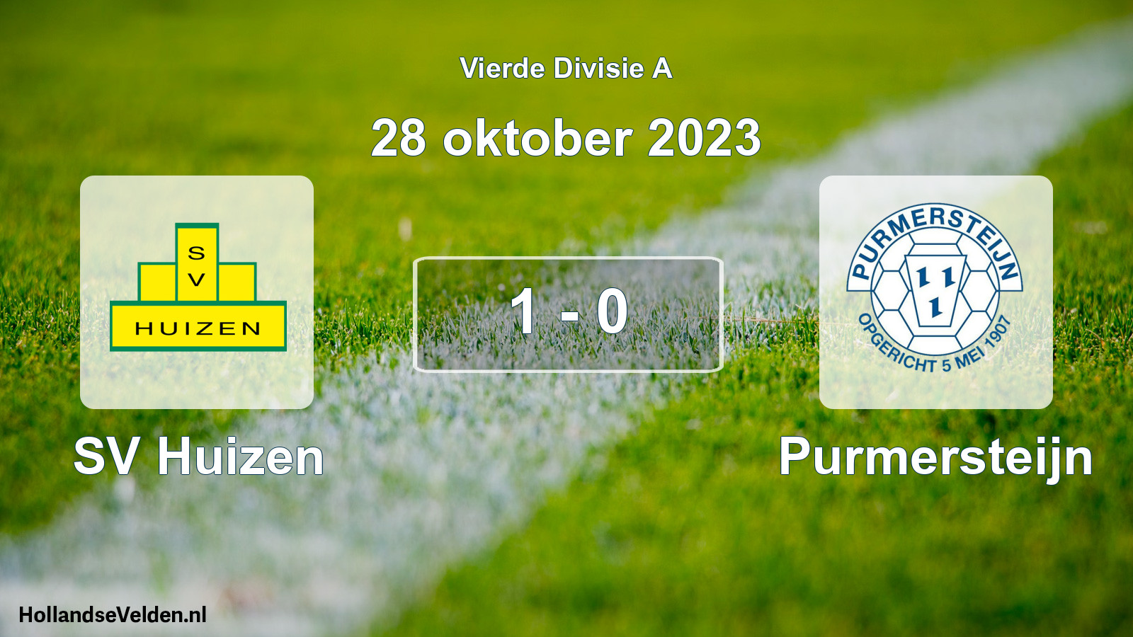 Total number of matches played: SV Huizen - Purmersteijn 1 - 0 (28 October 2023)