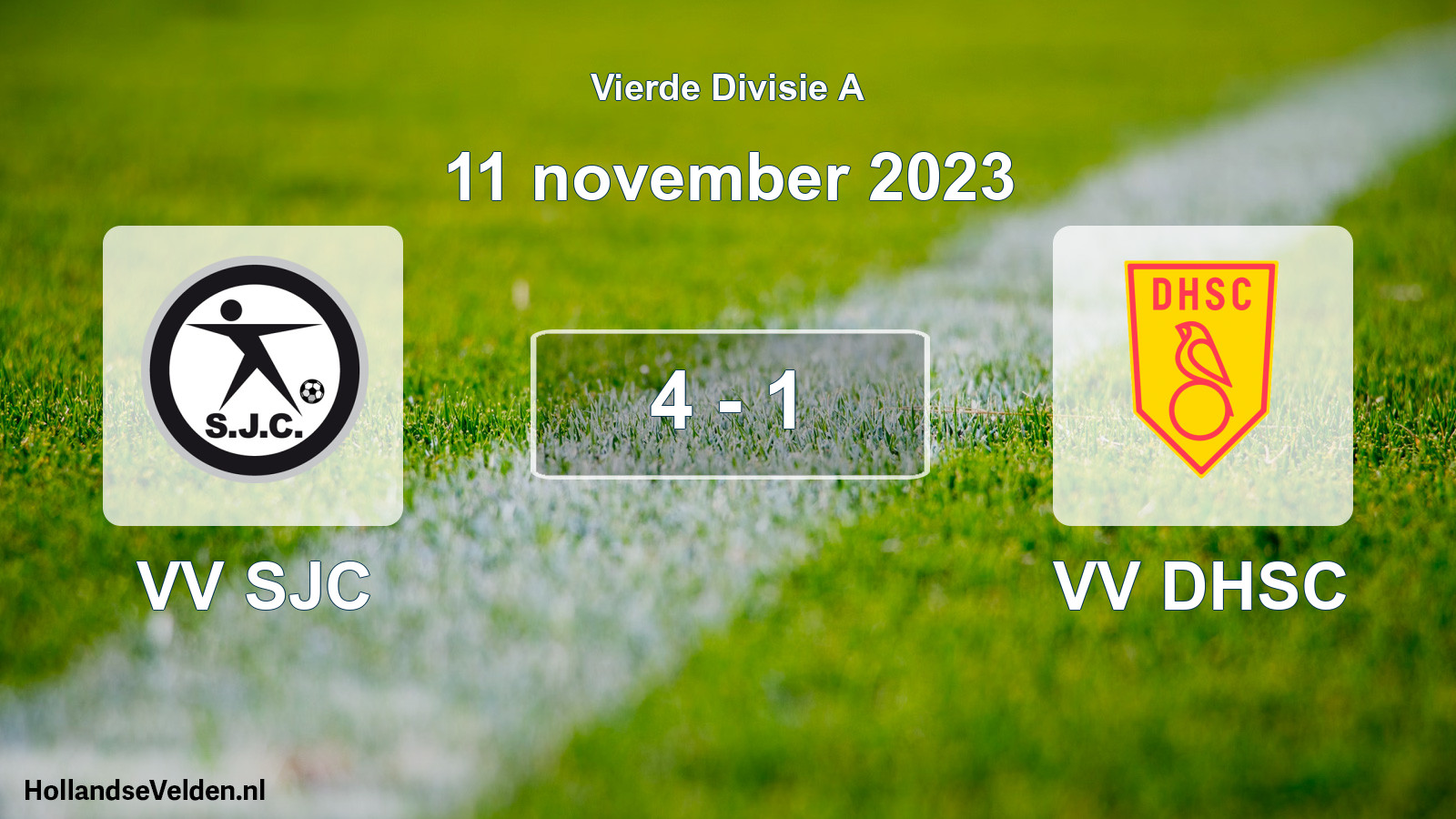Total number of matches played: VV SJC - VV DHSC 4 - 1 (11 November 2023)