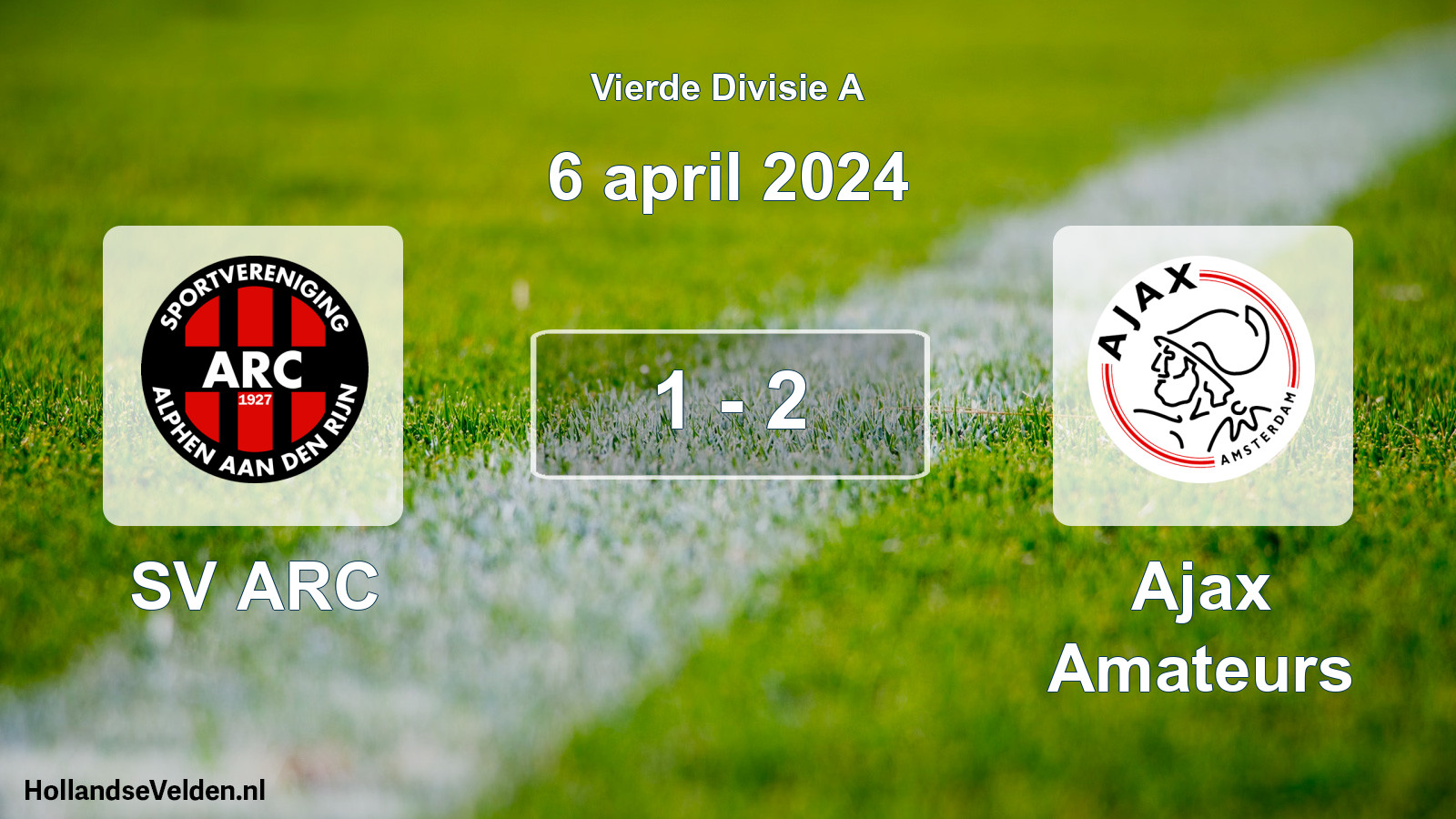 Total number of matches played: SV ARC - Ajax Amateurs 1 - 2 (6 April 2024)