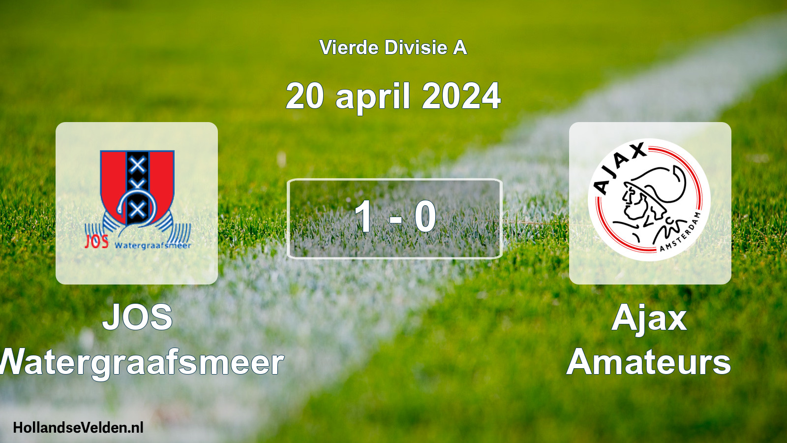 Total number of matches played: JOS Watergraafsmeer - Ajax Amateurs 1 - 0 (20 April 2024)