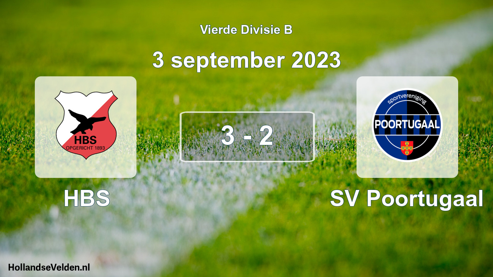 Total number of matches played: HBS - SV Poortugaal 3 - 2 (3 September 2023)
