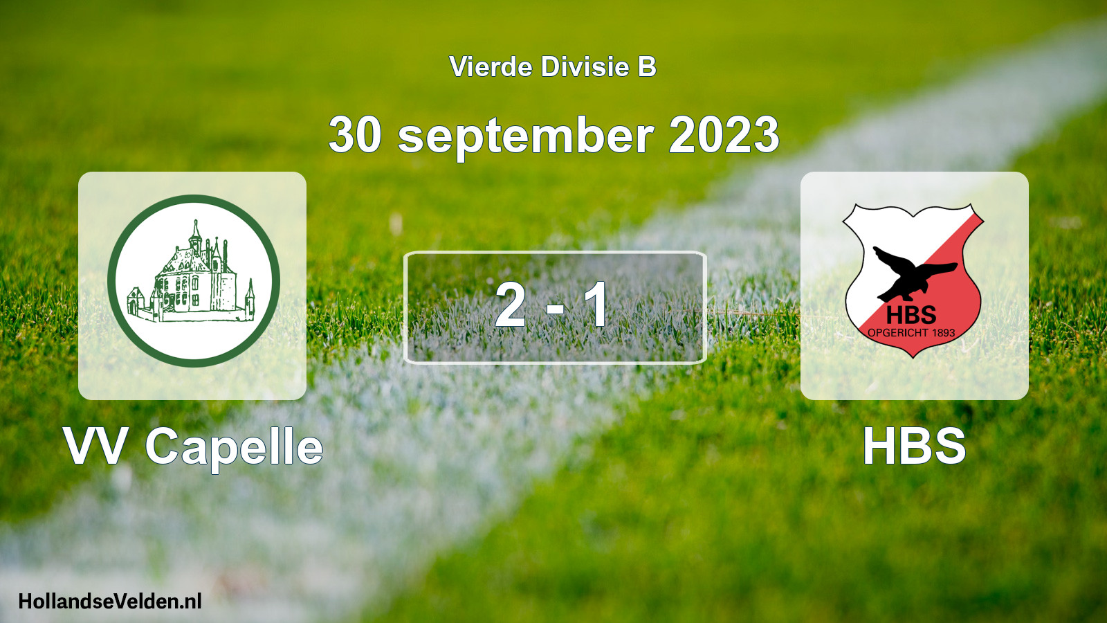 Total number of matches played: VV Capelle - HBS 2 - 1 (30 September 2023)