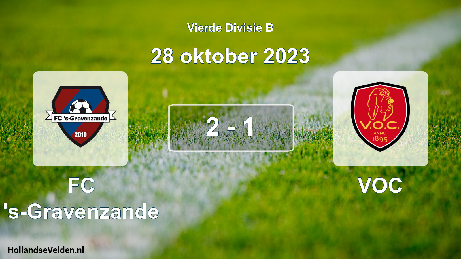 Total number of matches played: FC 's-Gravenzande - VOC 2 - 1 (28 October 2023)