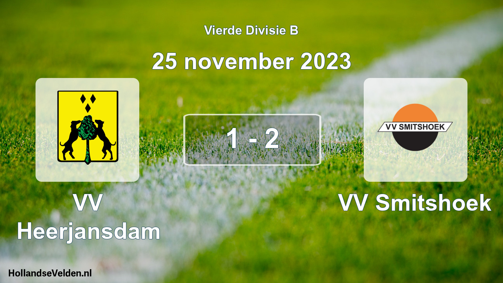 Total number of matches played: VV Heerjansdam - VV Smitshoek 1 - 2 (25 November 2023)