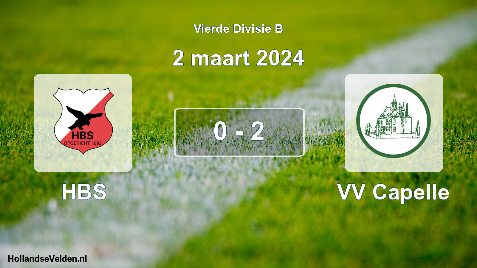 Total number of matches played: HBS - VV Capelle 0 - 2 (2 March 2024)