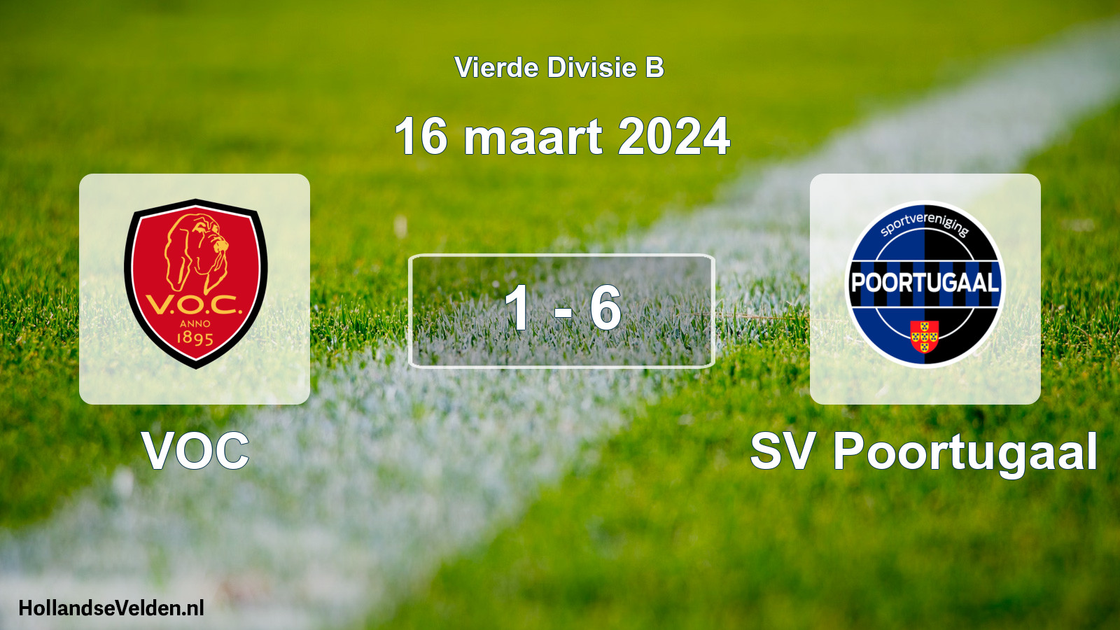 Total number of matches played: VOC - SV Poortugaal 1 - 6 (16 March 2024)