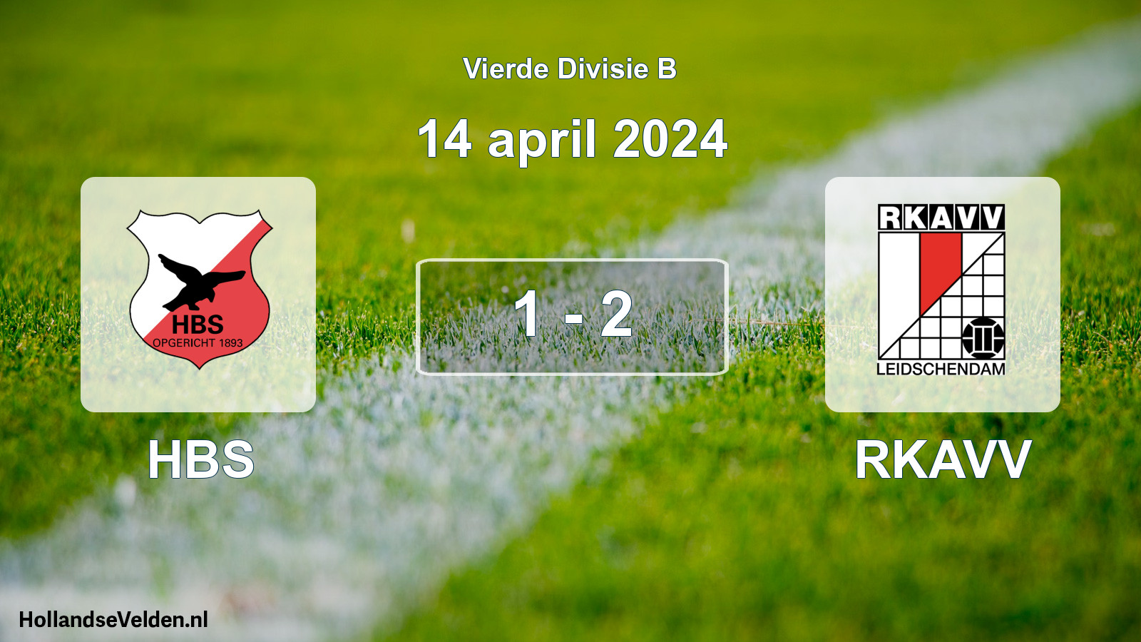 Total number of matches played: HBS - RKAVV 1 - 2 (14 April 2024)