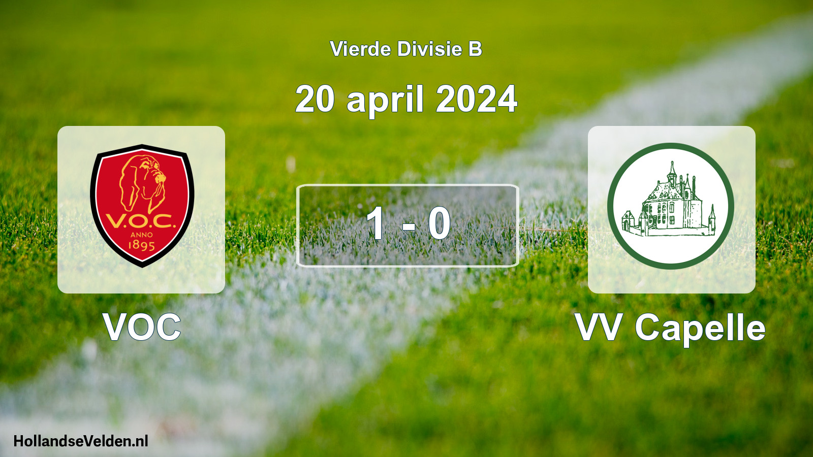 Total number of matches played: VOC - VV Capelle 1 - 0 (20 April 2024)