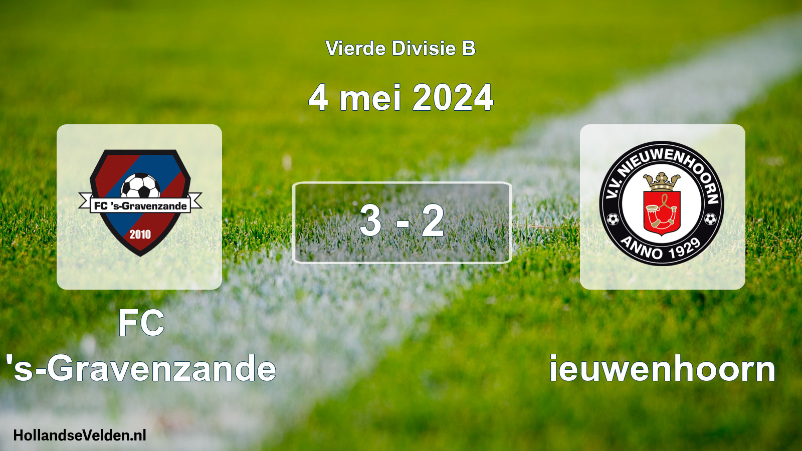 Total number of matches played: FC 's-Gravenzande - Nieuwenhoorn 3 - 2 (4 May 2024)