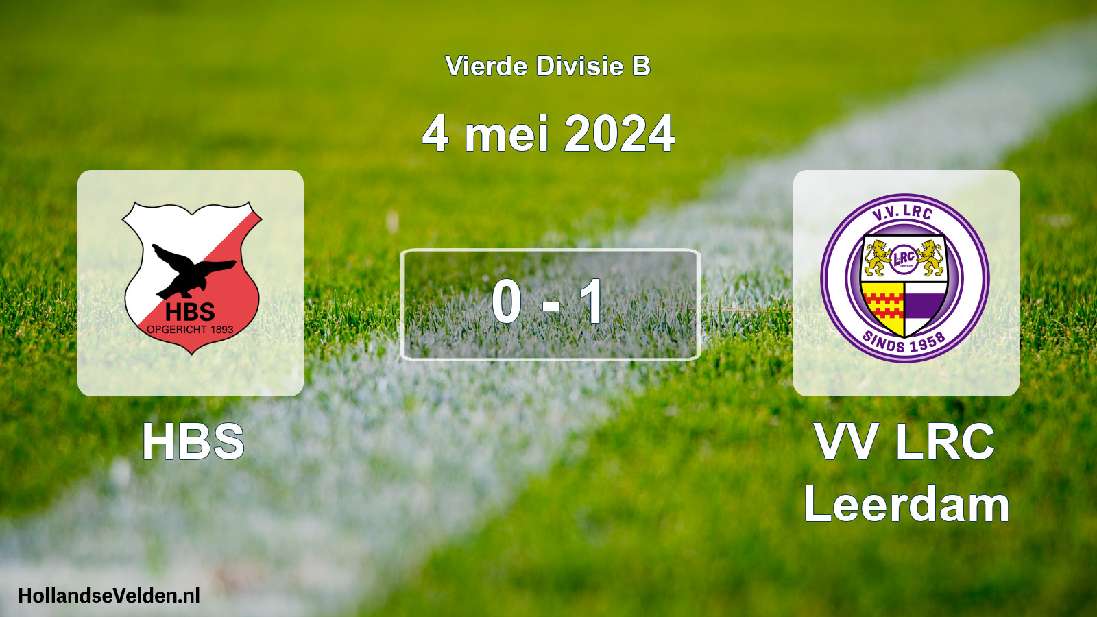 Total number of matches played: HBS - VV LRC Leerdam 0 - 1 (4 May 2024)