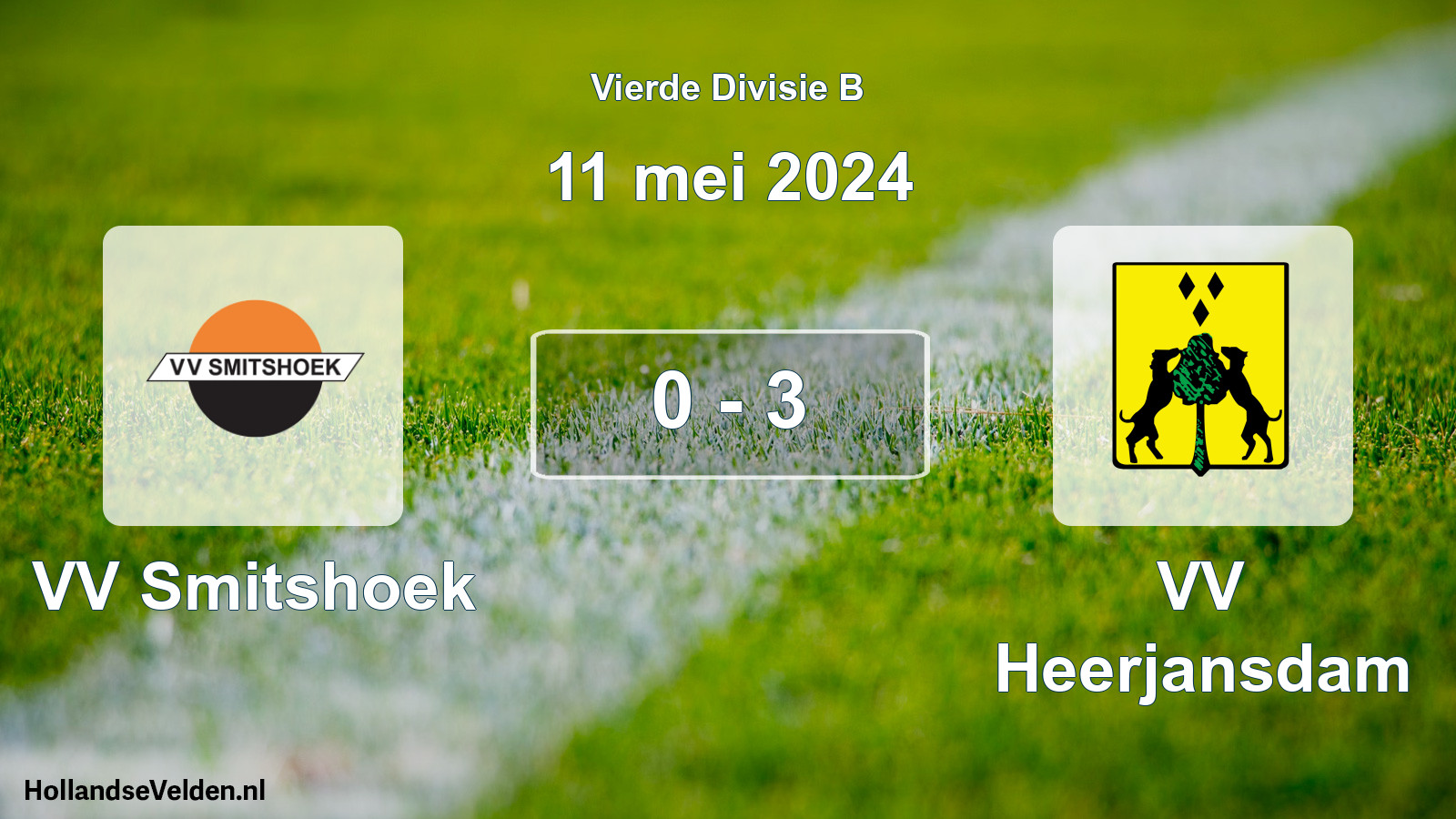 Total number of matches played: VV Smitshoek - VV Heerjansdam 0 - 3 (11 May 2024)