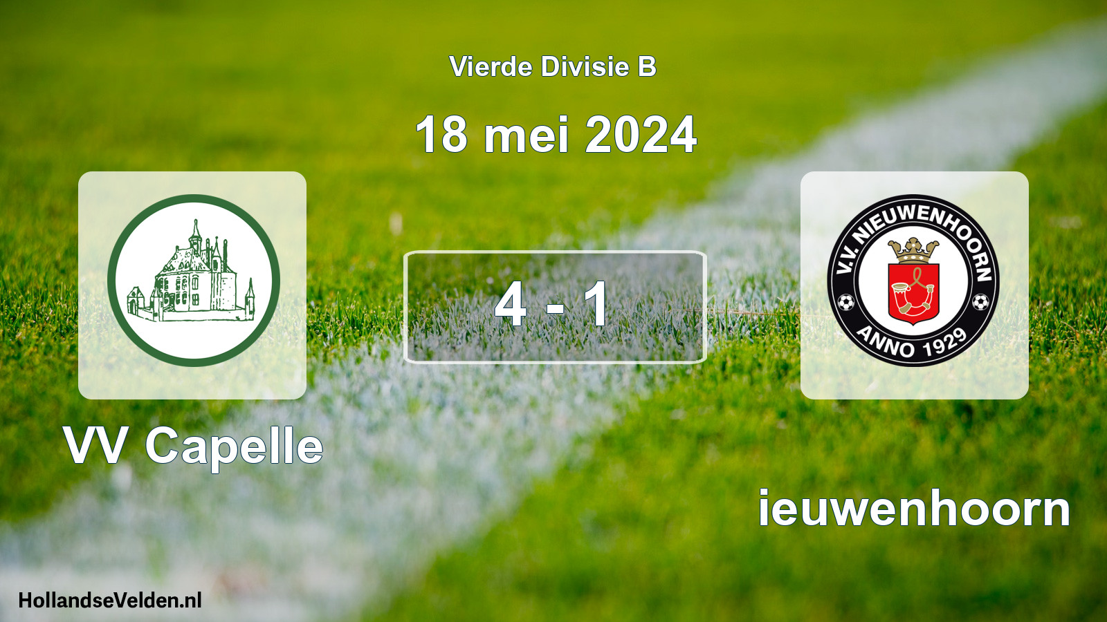 Total number of matches played: VV Capelle - Nieuwenhoorn 4 - 1 (18 May 2024)