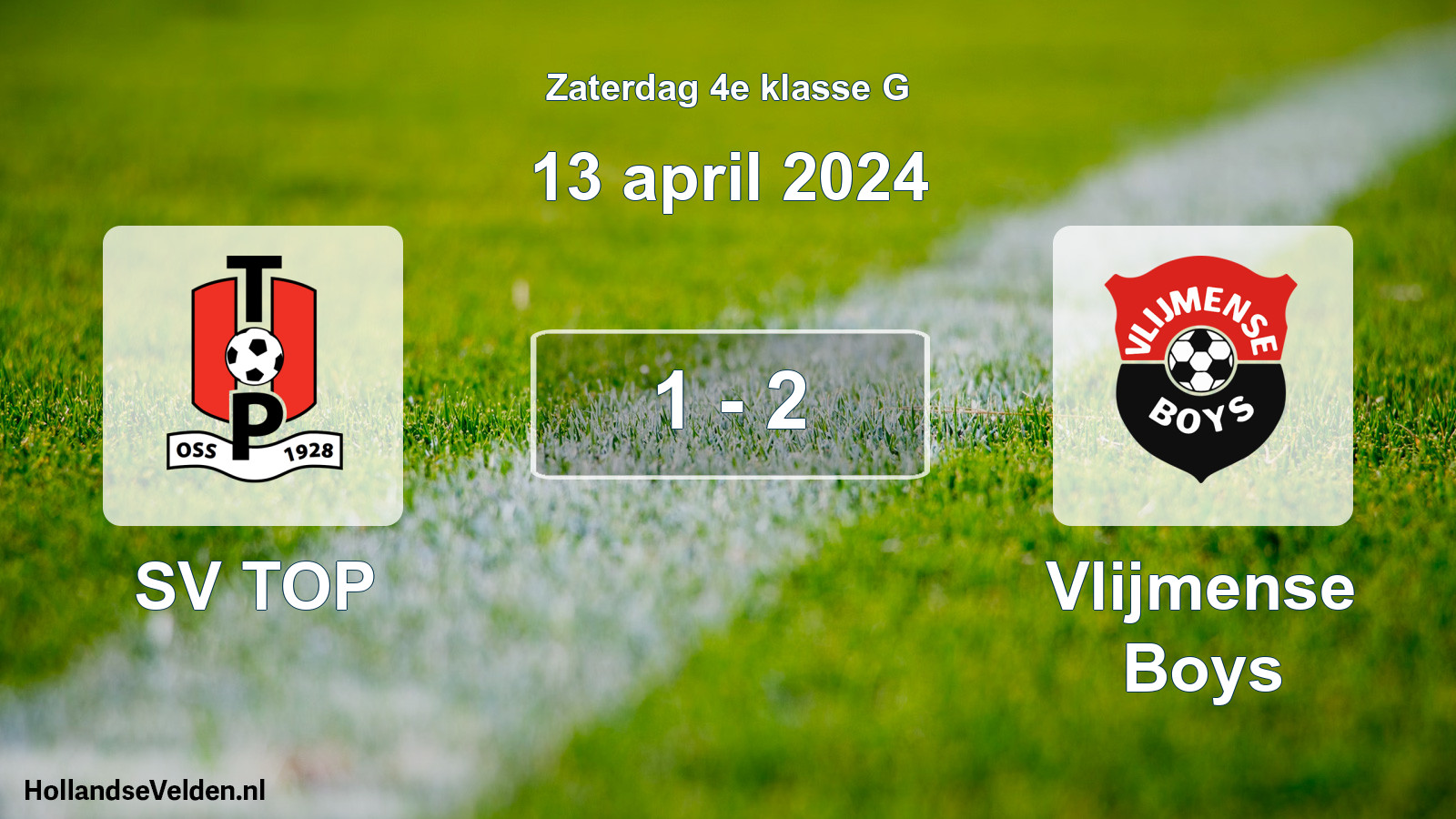 Total number of matches played: SV TOP - Vlijmense Boys 1 - 2 (13 April 2024)