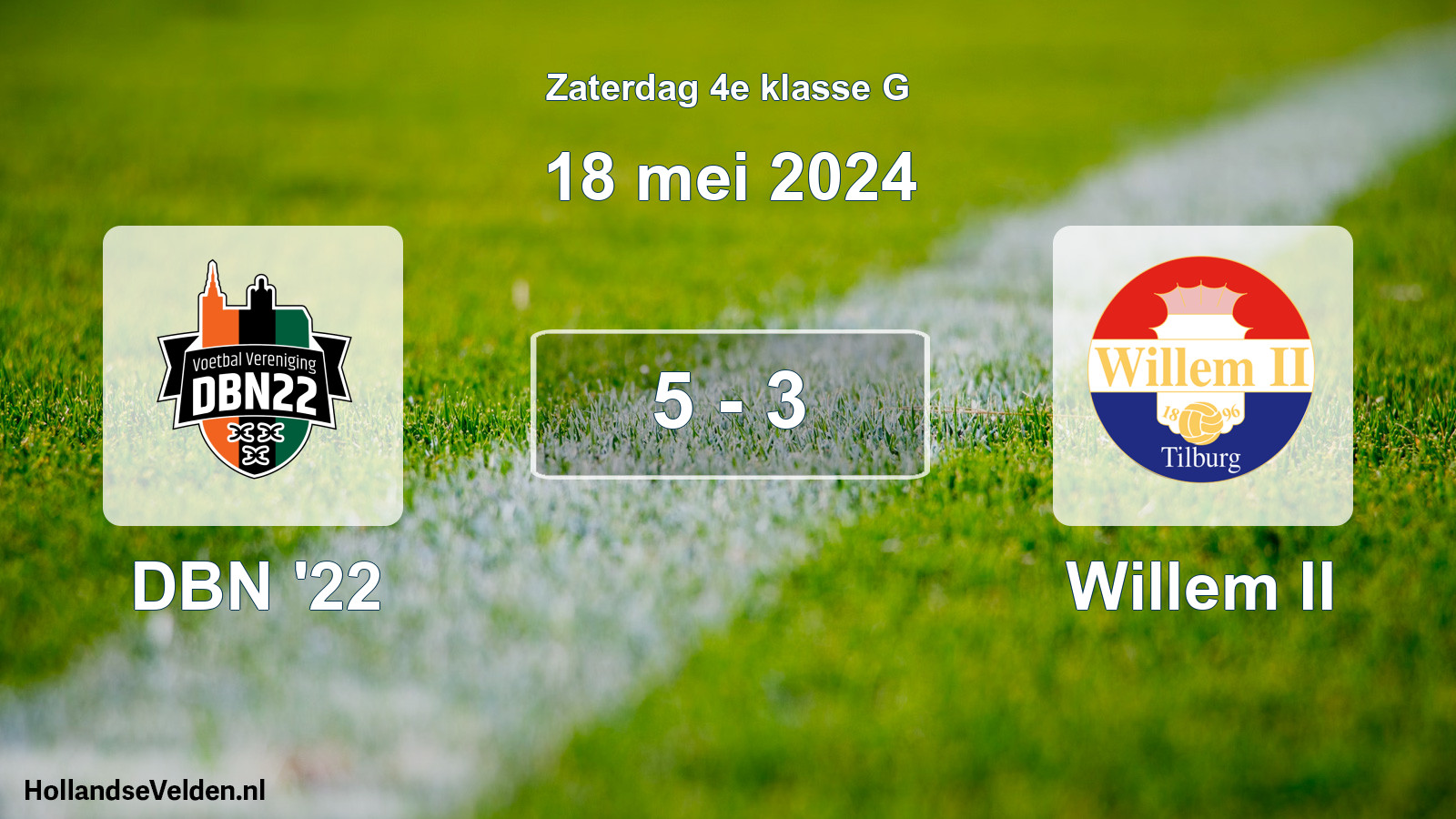 Total number of matches played: DBN '22 - Willem II 5 - 3 (18 May 2024)
