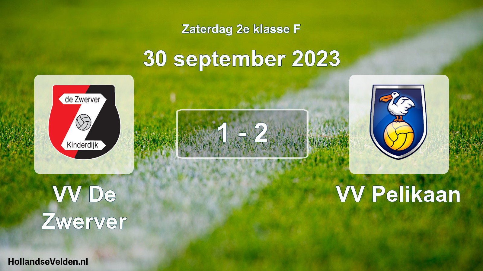 Total number of matches played: VV De Zwerver - VV Pelikaan 1 - 2 (30 September 2023)