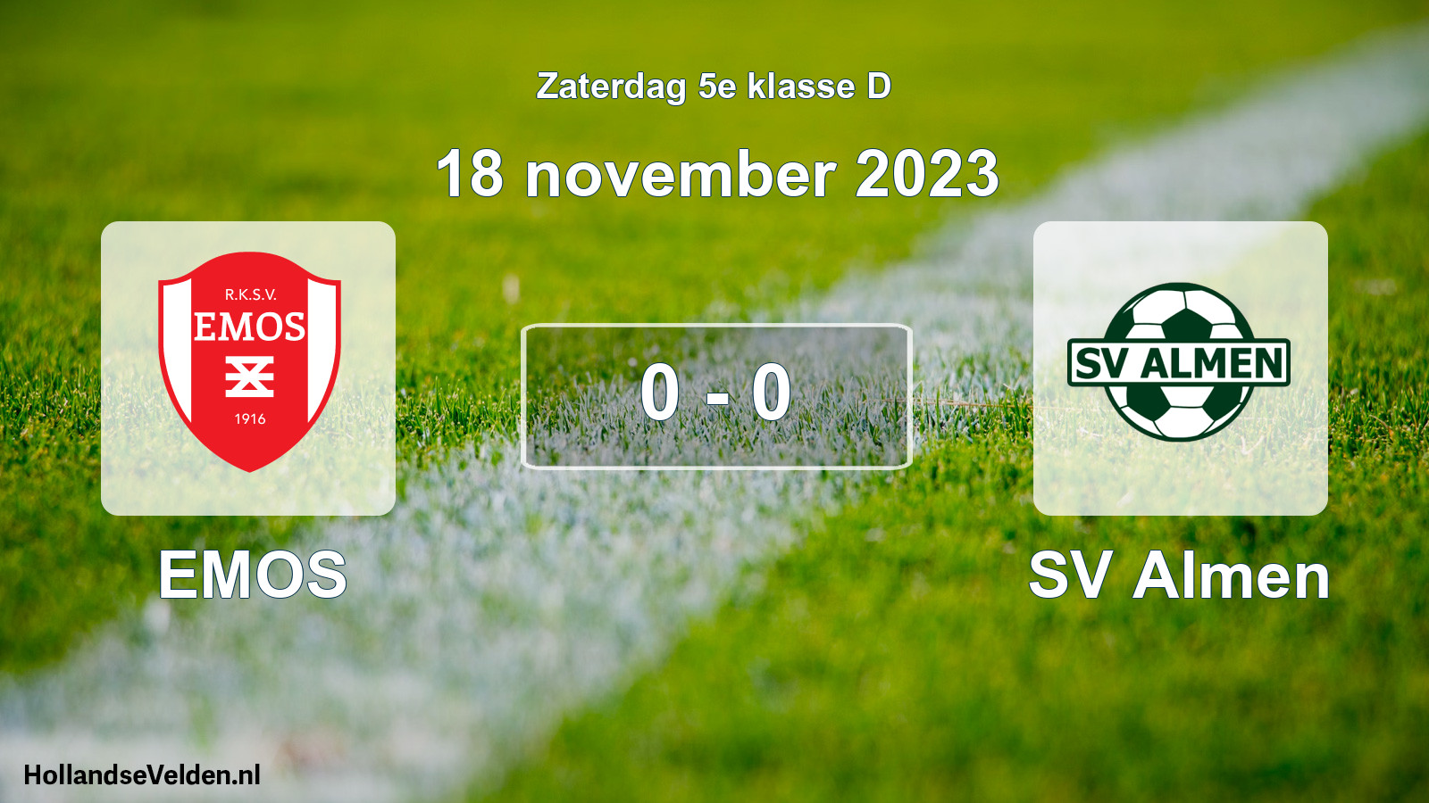Total number of matches played: EMOS - SV Almen 0 - 0 (18 November 2023)