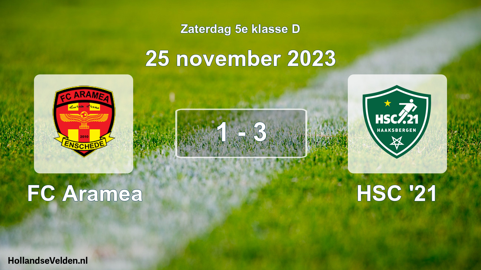 Total number of matches played: FC Aramea - HSC '21 1 - 3 (25 November 2023)