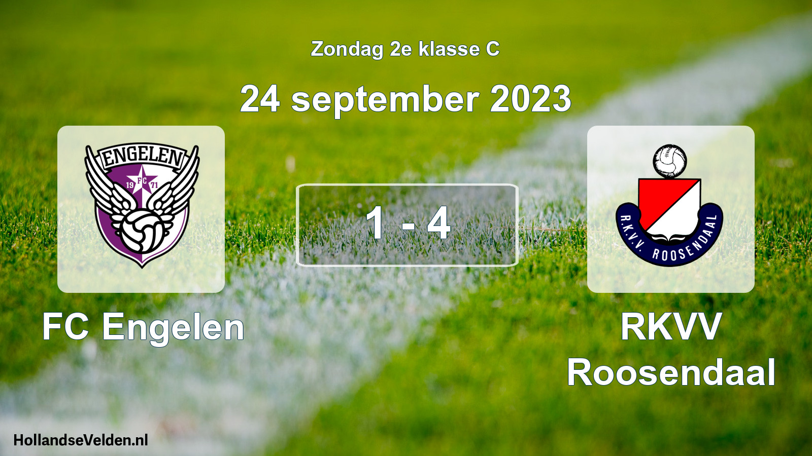 Total number of matches played: FC Engelen - RKVV Roosendaal 1 - 4 (24 September 2023)