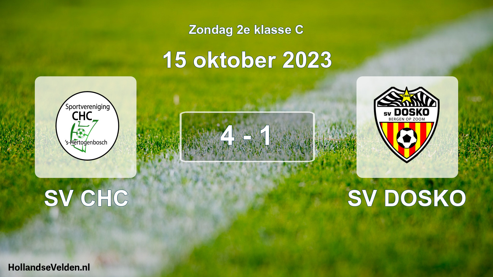 Total number of matches played: SV CHC - SV DOSKO 4 - 1 (15 October 2023)