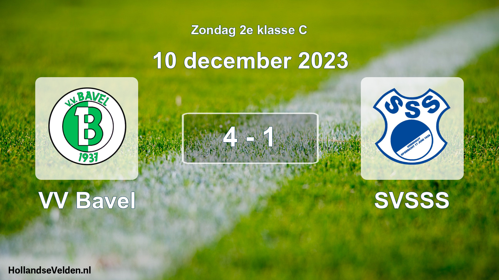 Total number of matches played: VV Bavel - SVSSS 4 - 1 (10 December 2023)