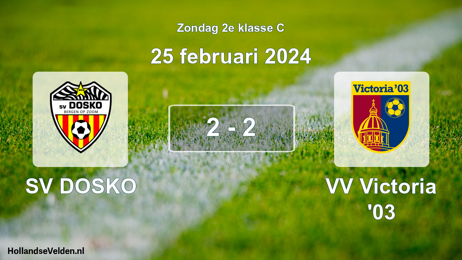 Total number of matches played: SV DOSKO - VV Victoria '03 2 - 2 (25 February 2024)