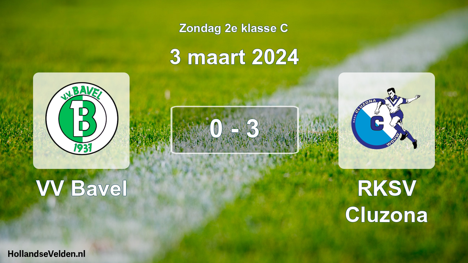 Total number of matches played: VV Bavel - RKSV Cluzona 0 - 3 (3 March 2024)