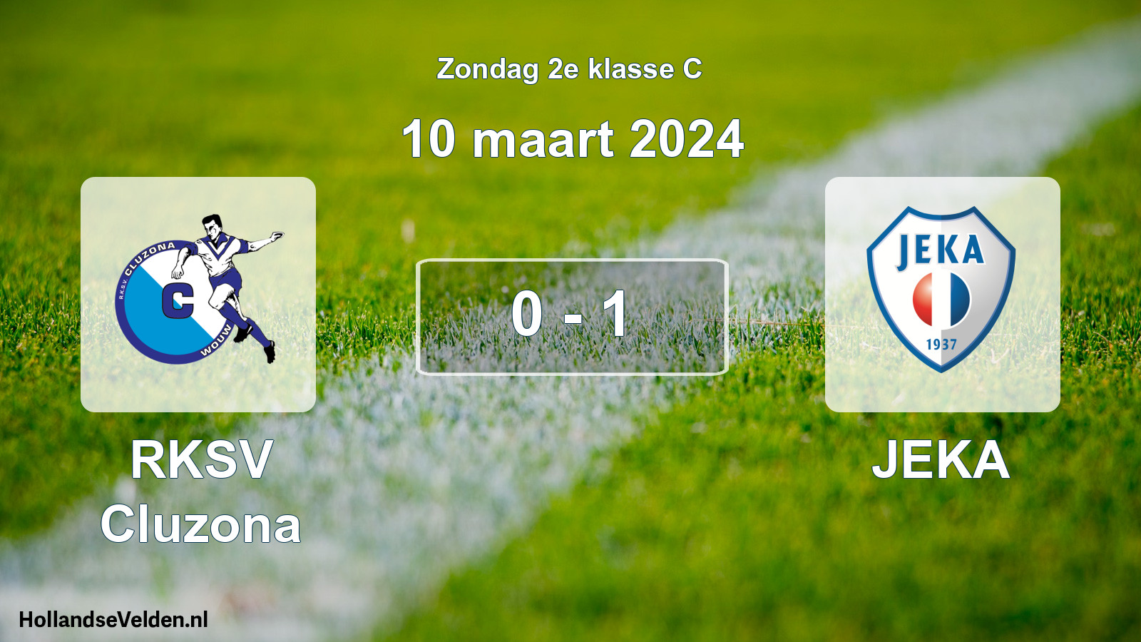 Total number of matches played: RKSV Cluzona - JEKA 0 - 1 (10 March 2024)