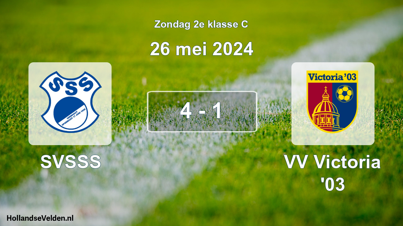 Total number of matches played: SVSSS - VV Victoria '03 4 - 1 (26 May 2024)