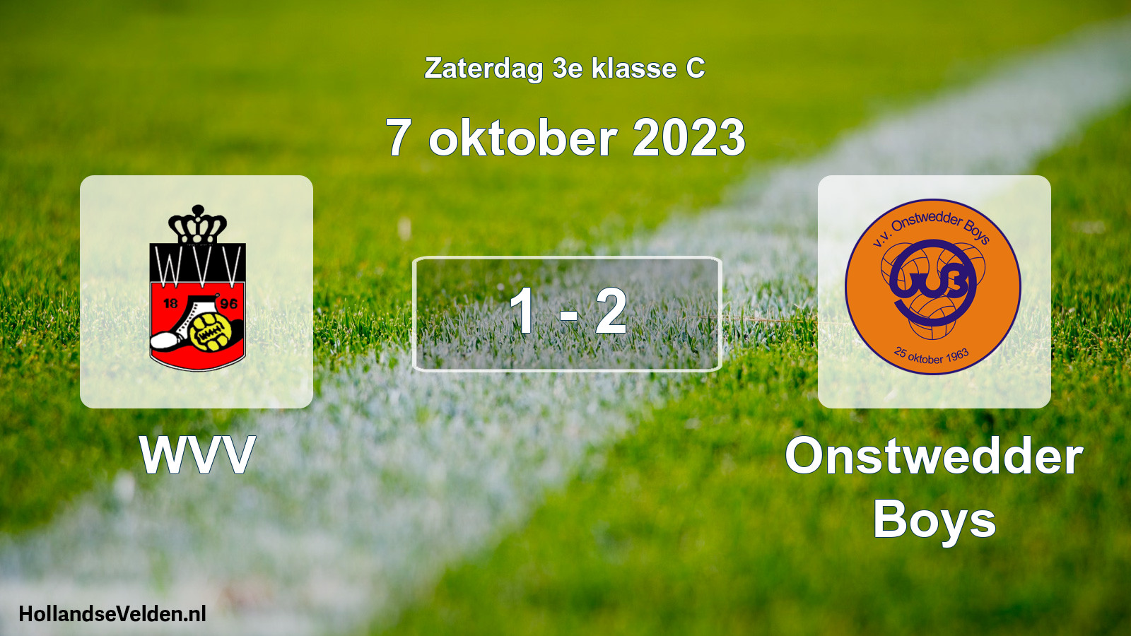 Total number of matches played: WVV - Onstwedder Boys 1 - 2 (7 October 2023)