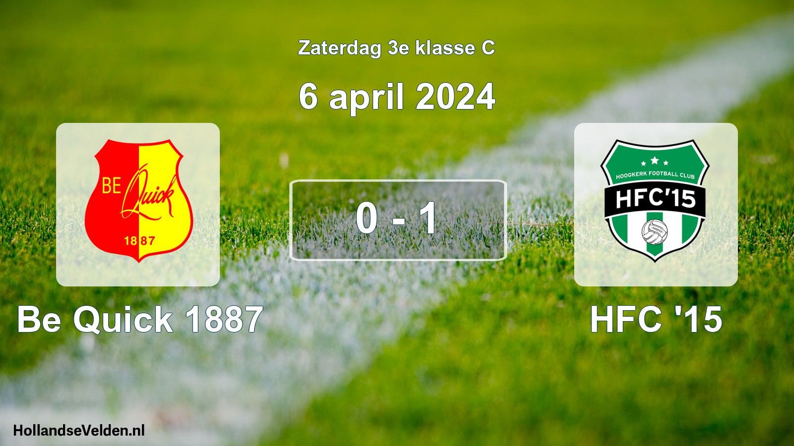 Total number of matches played: Be Quick 1887 - HFC '15 0 - 1 (6 April 2024)