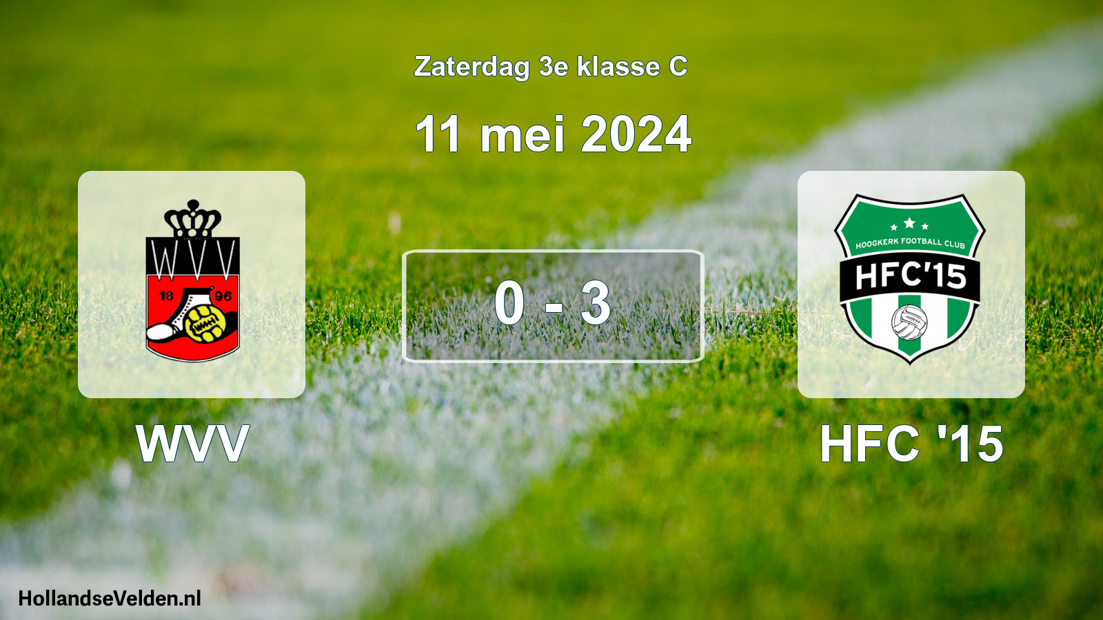 Total number of matches played: WVV - HFC '15 0 - 3 (11 May 2024)