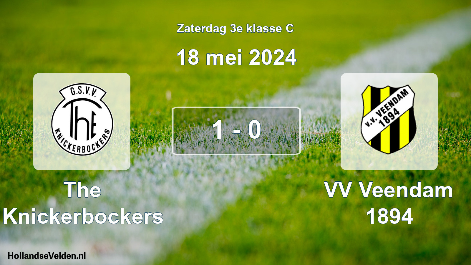 Total number of matches played: The Knickerbockers - VV Veendam 1894 1 - 0 (18 May 2024)