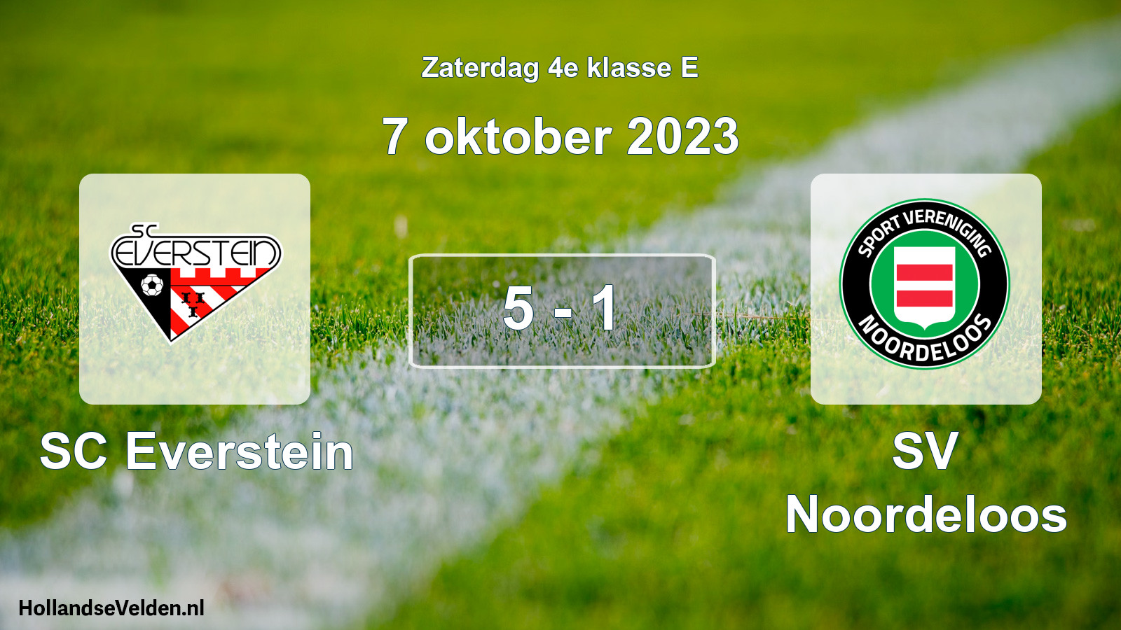 Total number of matches played: SC Everstein - SV Noordeloos 5 - 1 (7 October 2023)