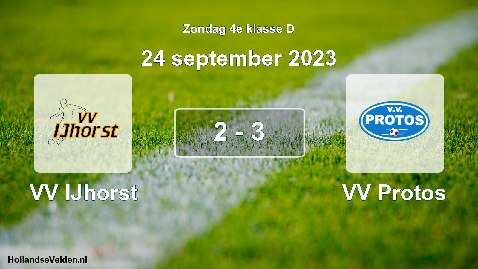 Total number of matches played: VV IJhorst - VV Protos 2 - 3 (24 September 2023)