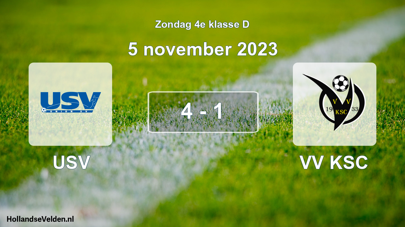 Total number of matches played: USV - VV KSC 4 - 1 (5 November 2023)