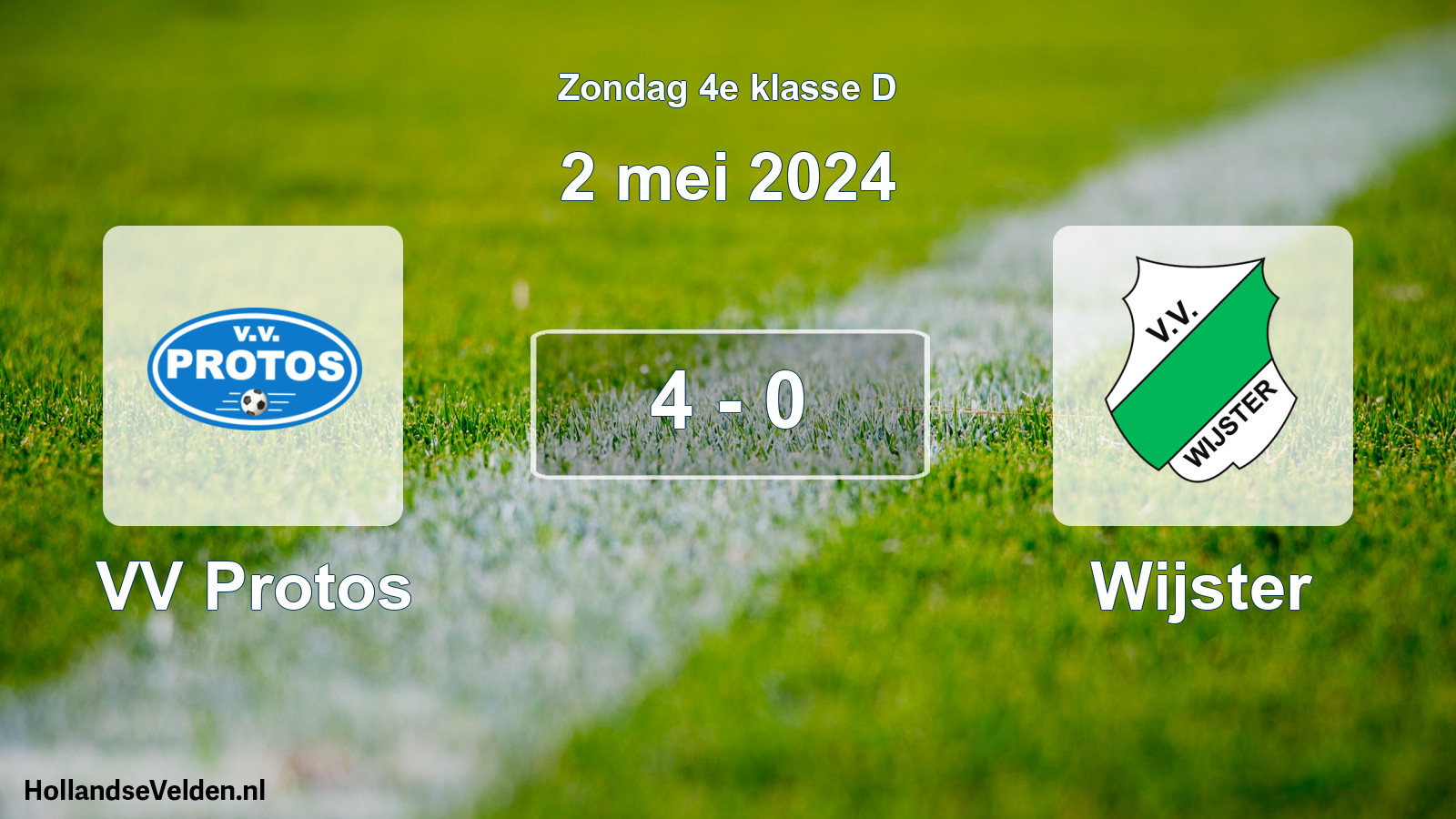 Total number of matches played: VV Protos - Wijster 4 - 0 (2 May 2024)