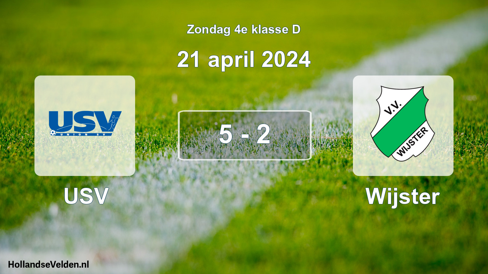 Total number of matches played: USV - Wijster 5 - 2 (21 April 2024)