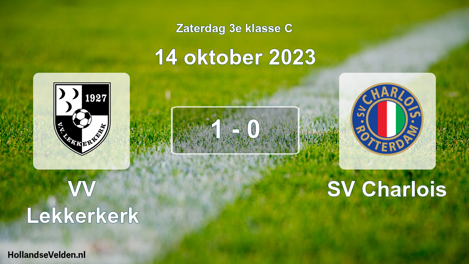 Total number of matches played: VV Lekkerkerk - SV Charlois 1 - 0 (14 October 2023)