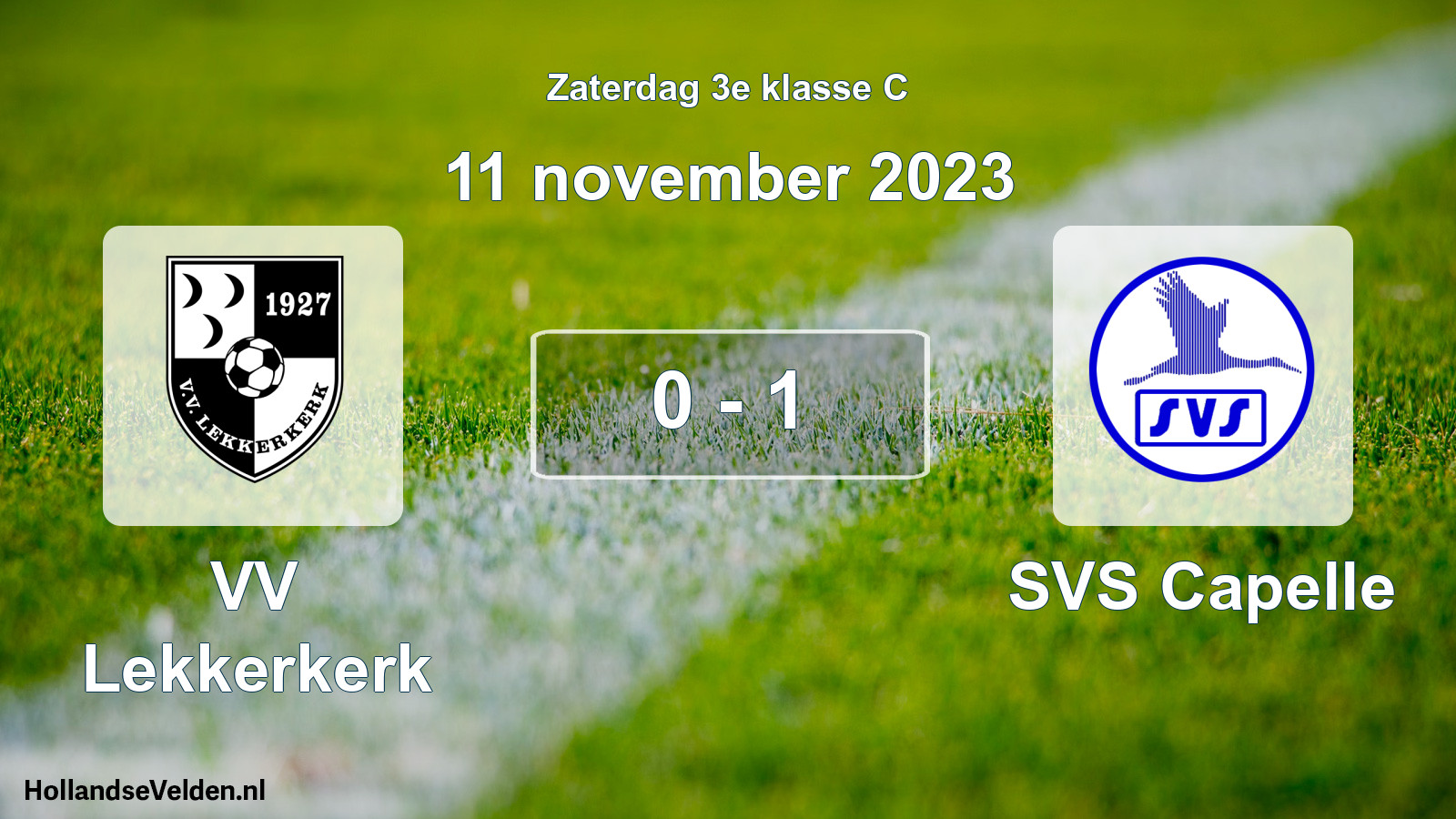 Total number of matches played: VV Lekkerkerk - SVS Capelle 0 - 1 (11 November 2023)