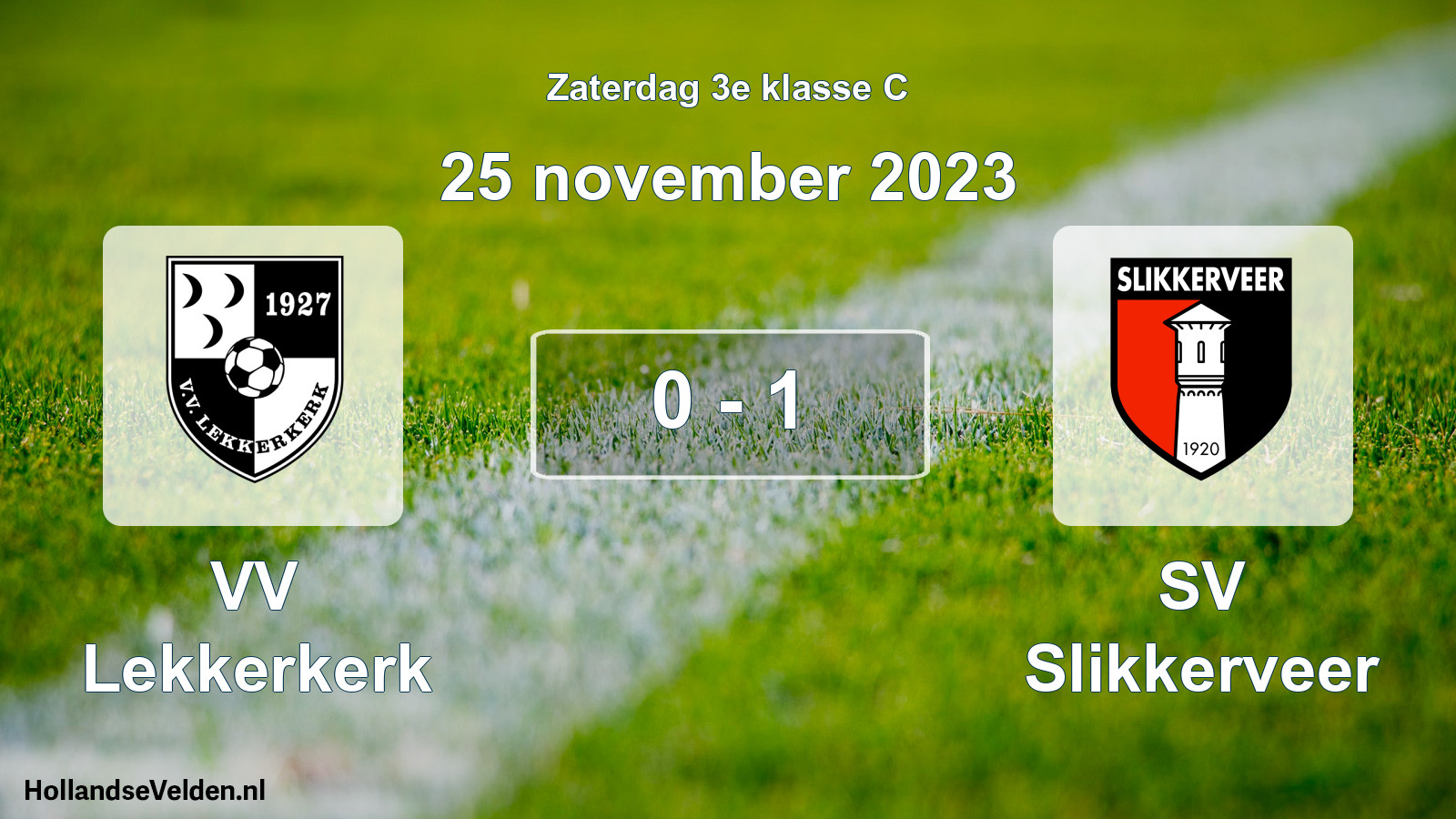 Total number of matches played: VV Lekkerkerk - SV Slikkerveer 0 - 1 (25 November 2023)