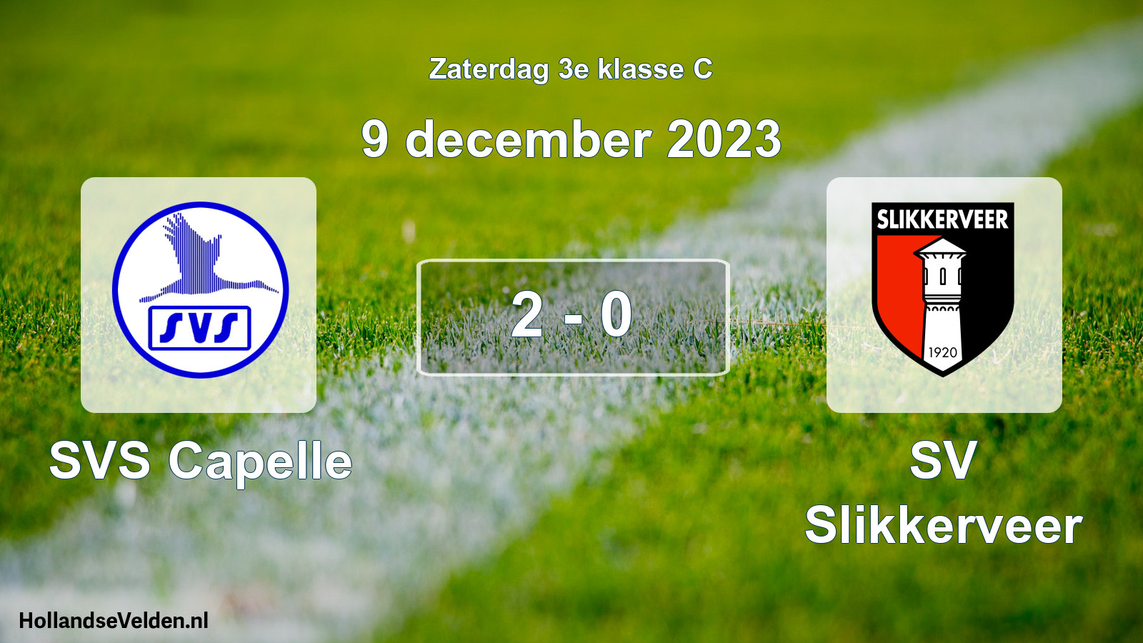 Total number of matches played: SVS Capelle - SV Slikkerveer 2 - 0 (9 December 2023)