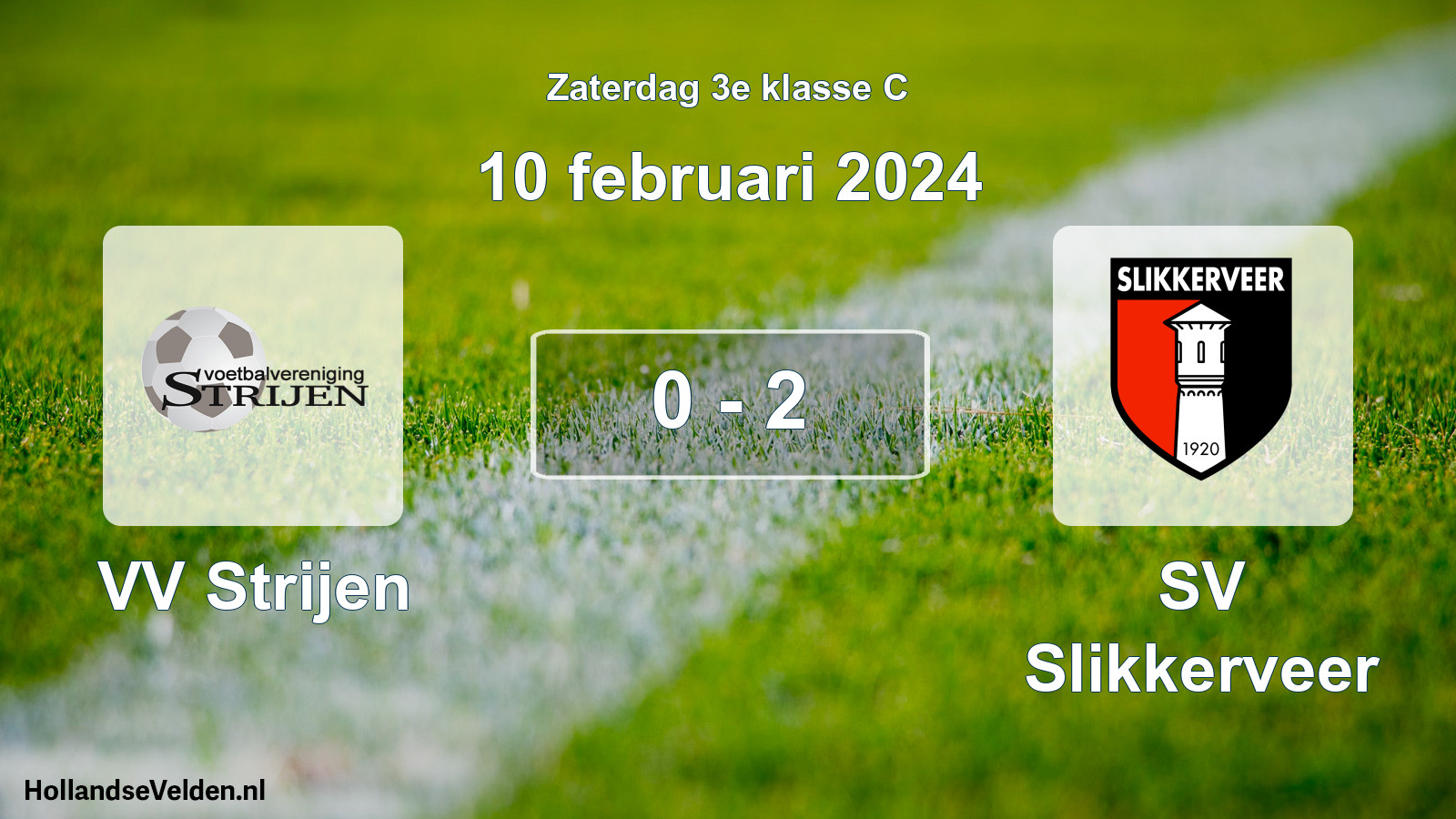 Total number of matches played: VV Strijen - SV Slikkerveer 0 - 2 (10 February 2024)