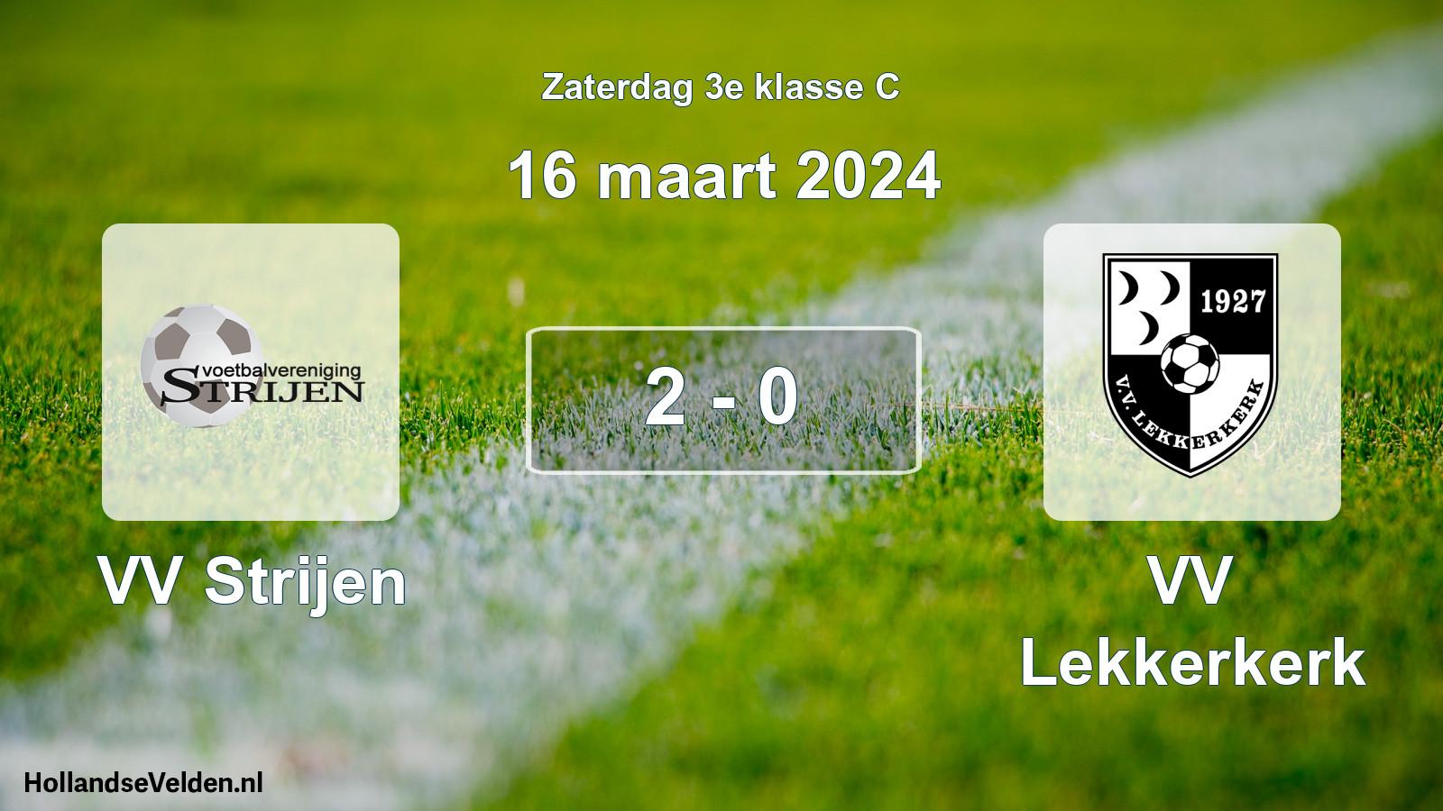 Total number of matches played: VV Strijen - VV Lekkerkerk 2 - 0 (16 March 2024)