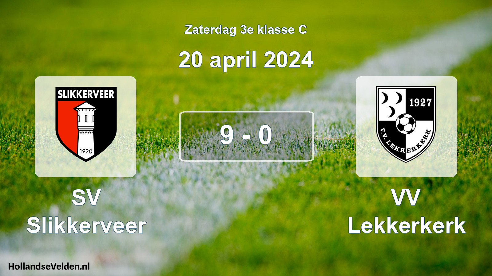 Total number of matches played: SV Slikkerveer - VV Lekkerkerk 9 - 0 (20 April 2024)