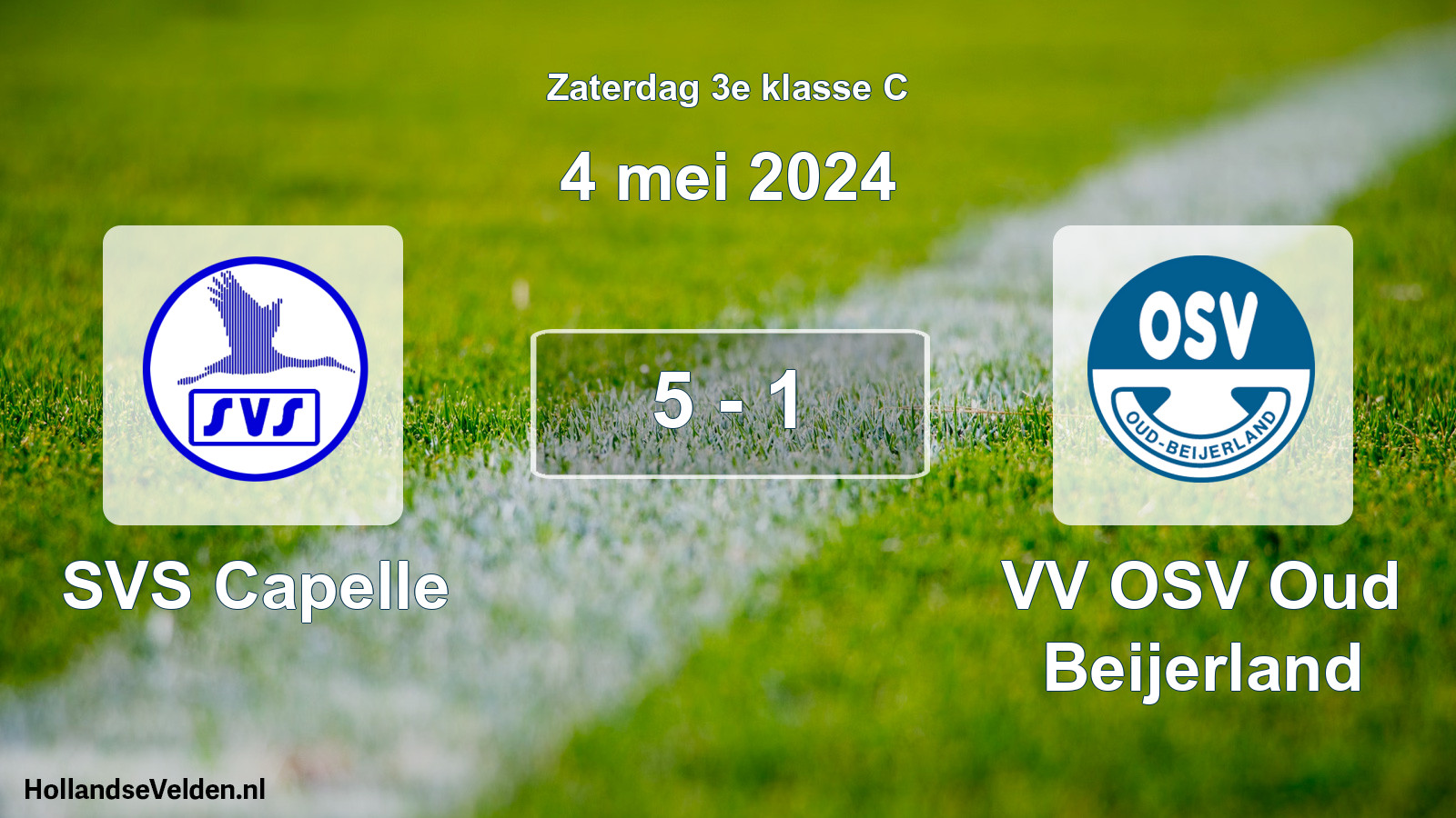 Total number of matches played: SVS Capelle - VV OSV Oud Beijerland 5 - 1 (4 May 2024)