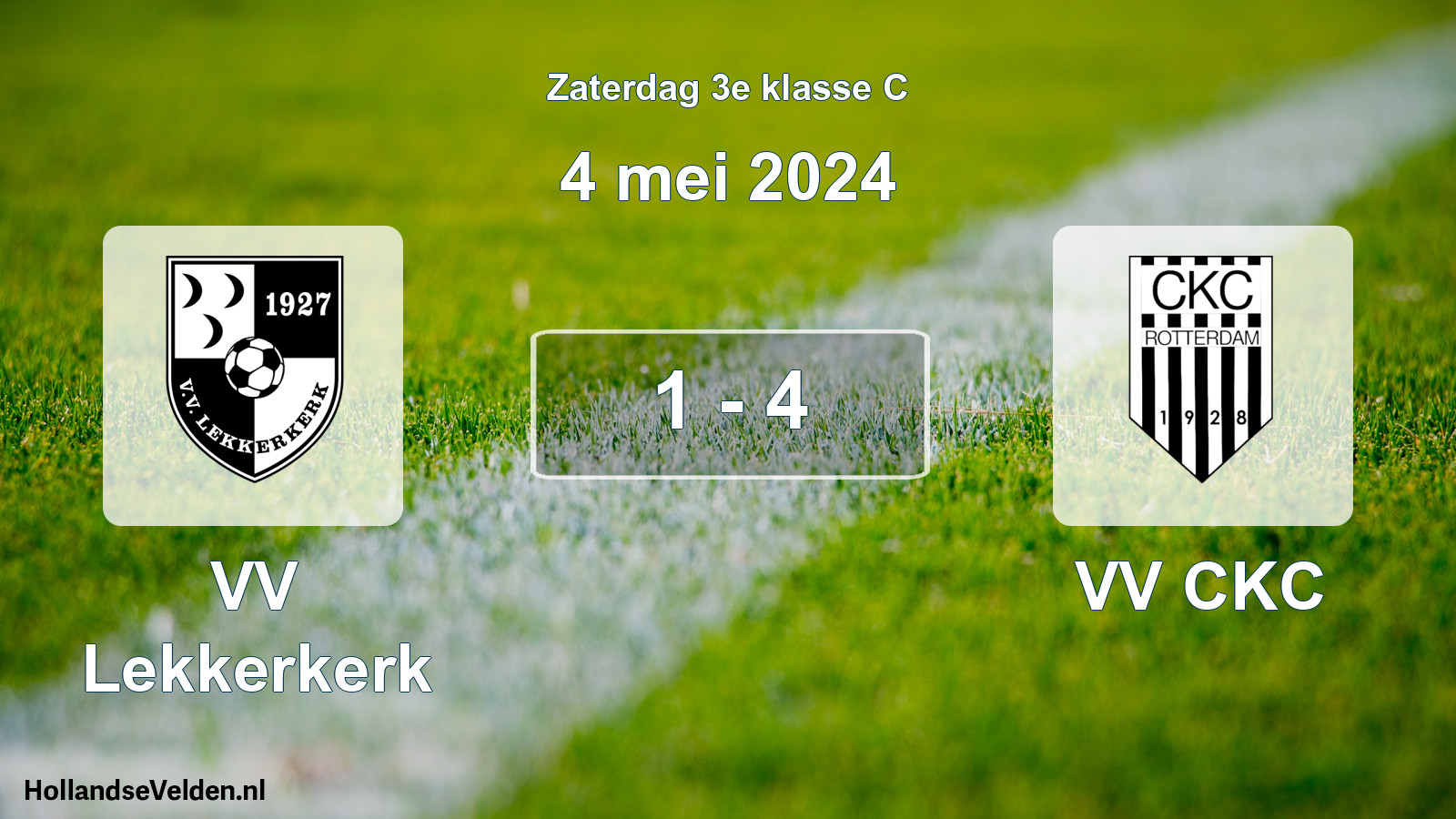 Total number of matches played: VV Lekkerkerk - VV CKC 1 - 4 (4 May 2024)