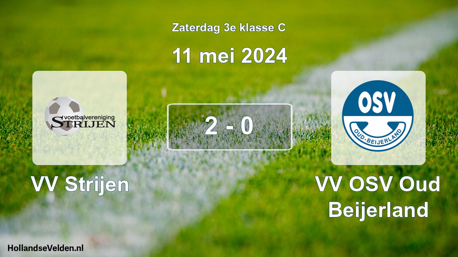 Total number of matches played: VV Strijen - VV OSV Oud Beijerland 2 - 0 (11 May 2024)