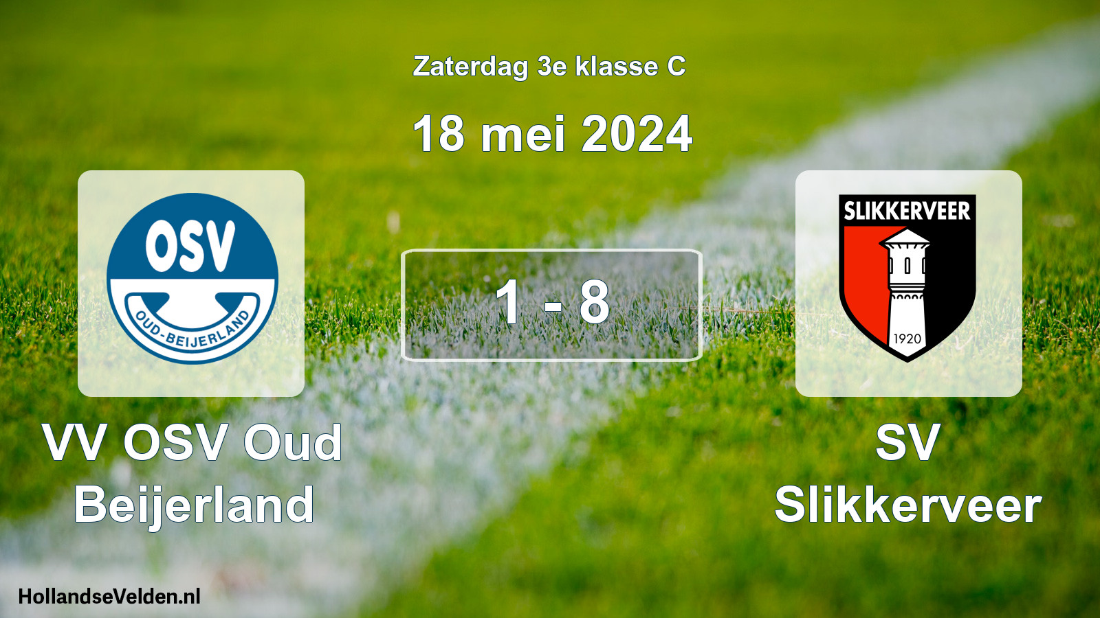 Total number of matches played: VV OSV Oud Beijerland - SV Slikkerveer 1 - 8 (18 May 2024)